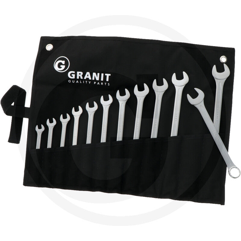 R/g nøgle-sæt
11 dele, tommer Granit black edition