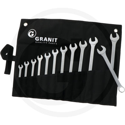 R/g nøgle-sæt
11 dele, tommer Granit black edition