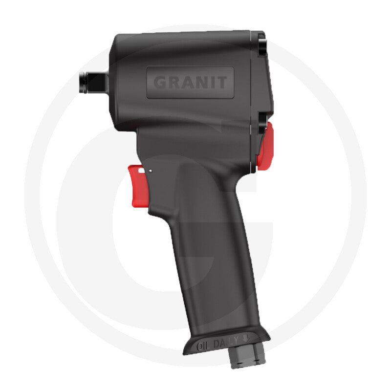 Trykluft slagnøgle 1/2” mini Granit black edition