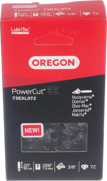 Oregon Savkæde 3/8" 1,5mm 72 DL, right angle chisel