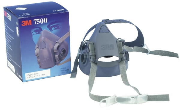 3M Halvmaske 7502 i silikone, størrelse M