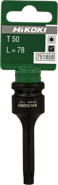 Hikoki Slagtop Torx T50, 1/2" Fatning