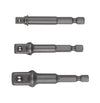 Hikoki Adaptersæt 3 dele til boremaskine 1/4"-3/8"-1/2"