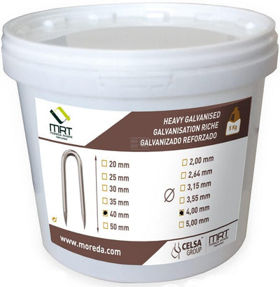 Hæfteklammer 4.00x40 mm til hegn og net, 5 kg