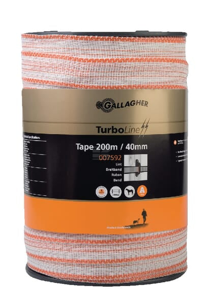 Gallagher TurboLine polybånd 40 mm, 200 m