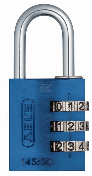 Hængelås. Abus. 145/30. Blå