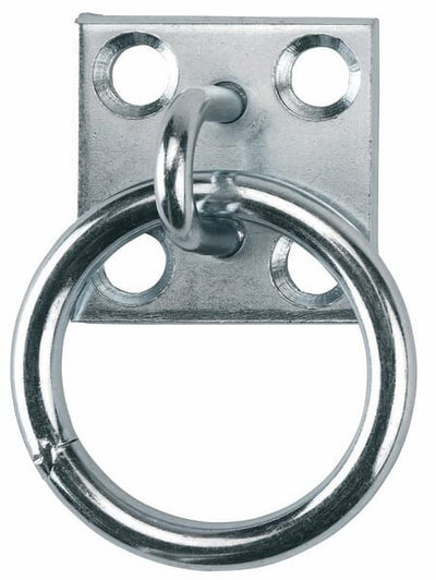 Vægbeslag med ring galvaniseret til stald og hesteboks