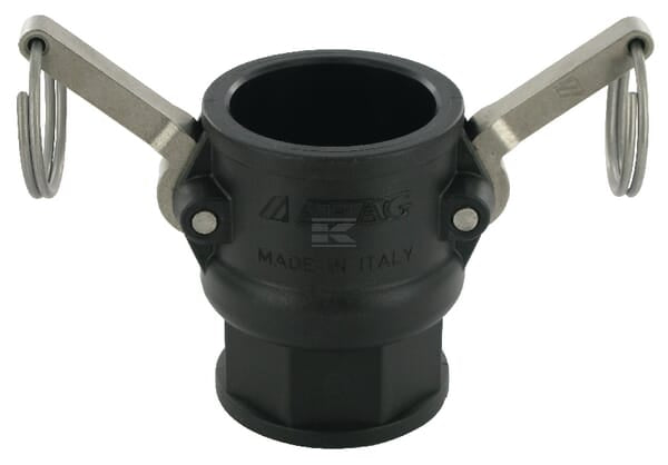 Camlock Type D 1-1/4" indvendigt gevind polypropylen