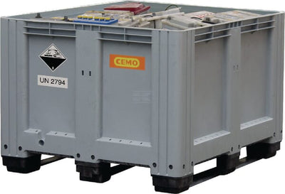 Cemo Batteriboks 610 liter til bortskaffelse