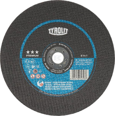Tyrolit Skæreskive Lige Premium 230x2,5x22,23 mm