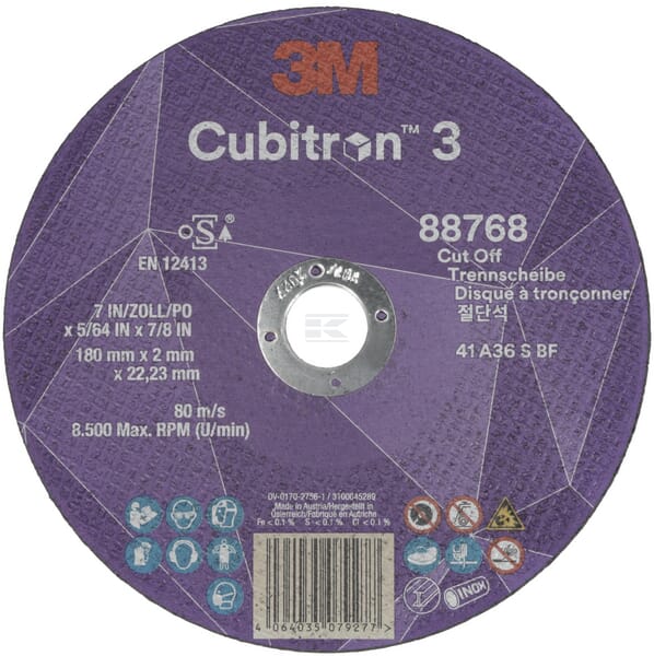 3M Cubitron 3 Skæreskive 180x2,0mm til metal