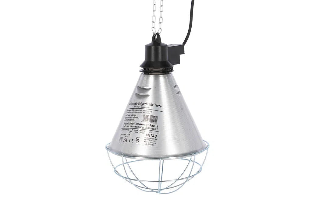 Varmelampe med sparekontakt og 5 meter kabel, 2 stk