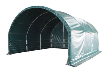 Læskur, 6 x 6 x 3,7 m, med åben front