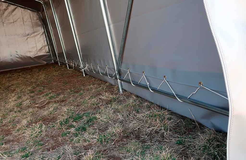 Garagetelt 8x3,6x2,7 m, telthal