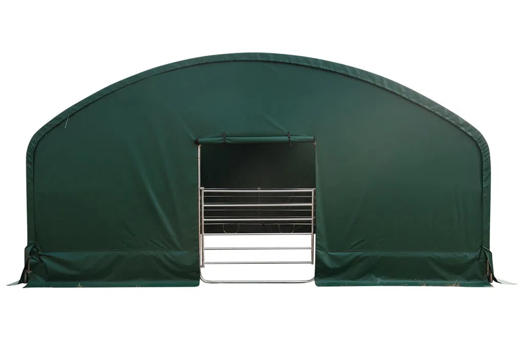 Læskur 8x8x4 m, med lukket front