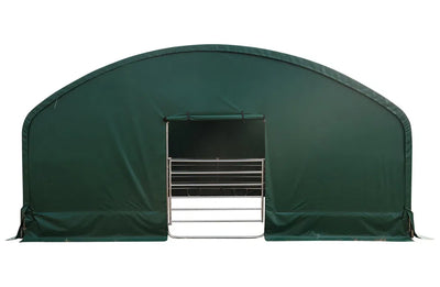 Læskur 8x8x4 m, med lukket front