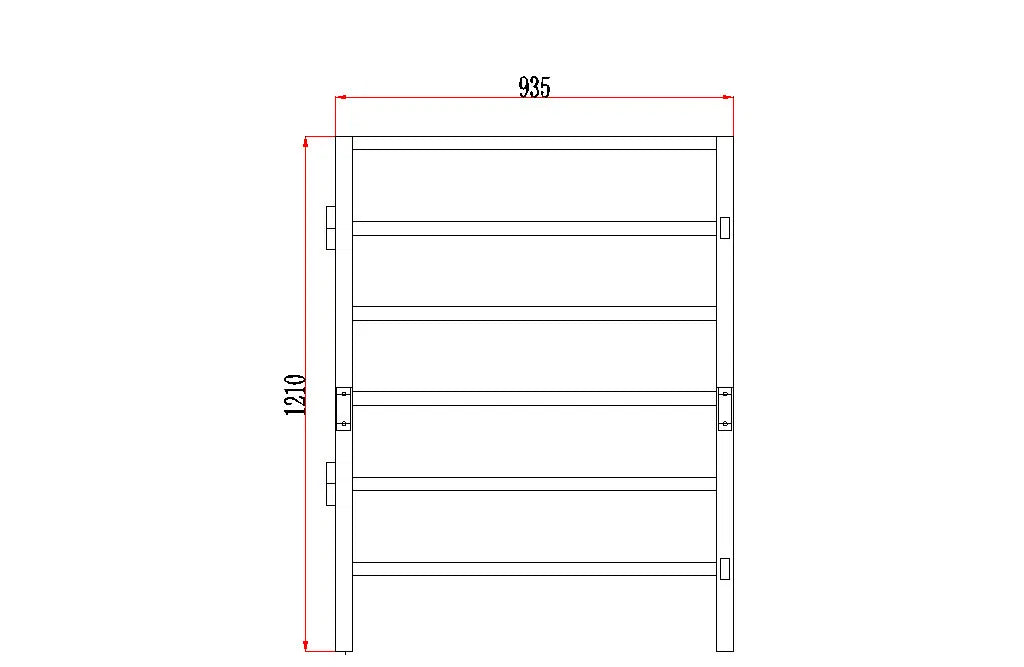 Frontpanel med to-delt midterlåge