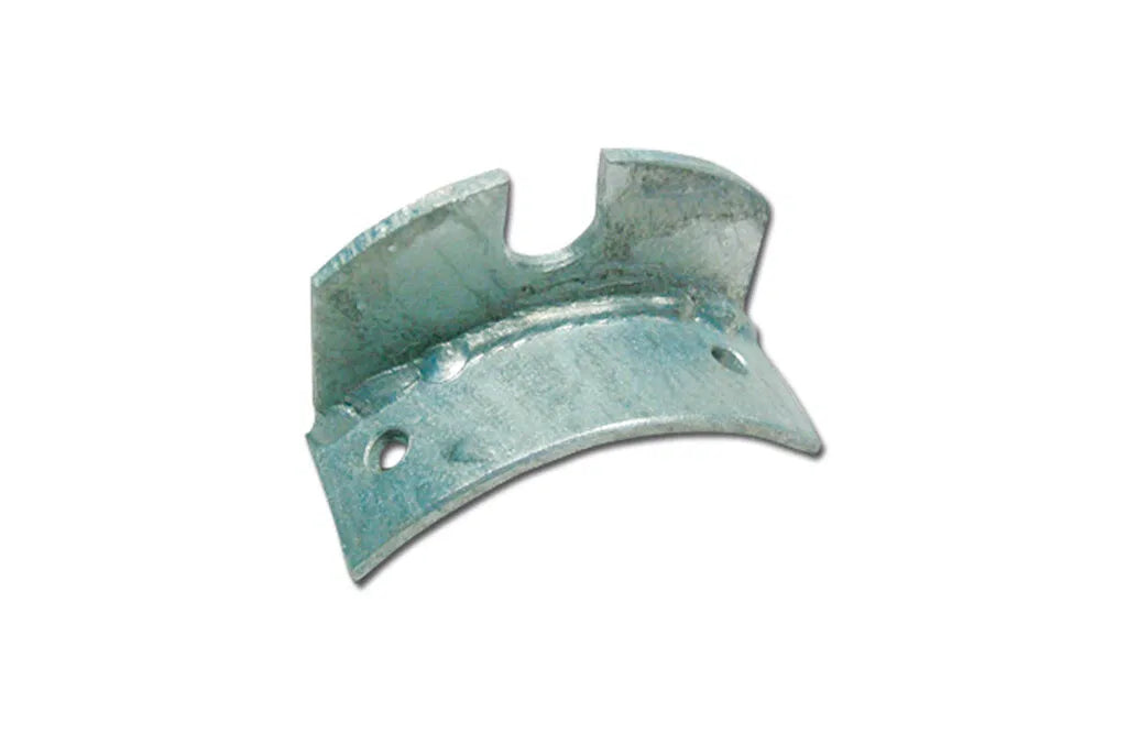 Anslag til rundpæle, galvaniseret