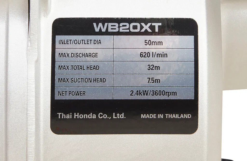 Honda vandpumpe WB20XT, 2" - 2,4 kW