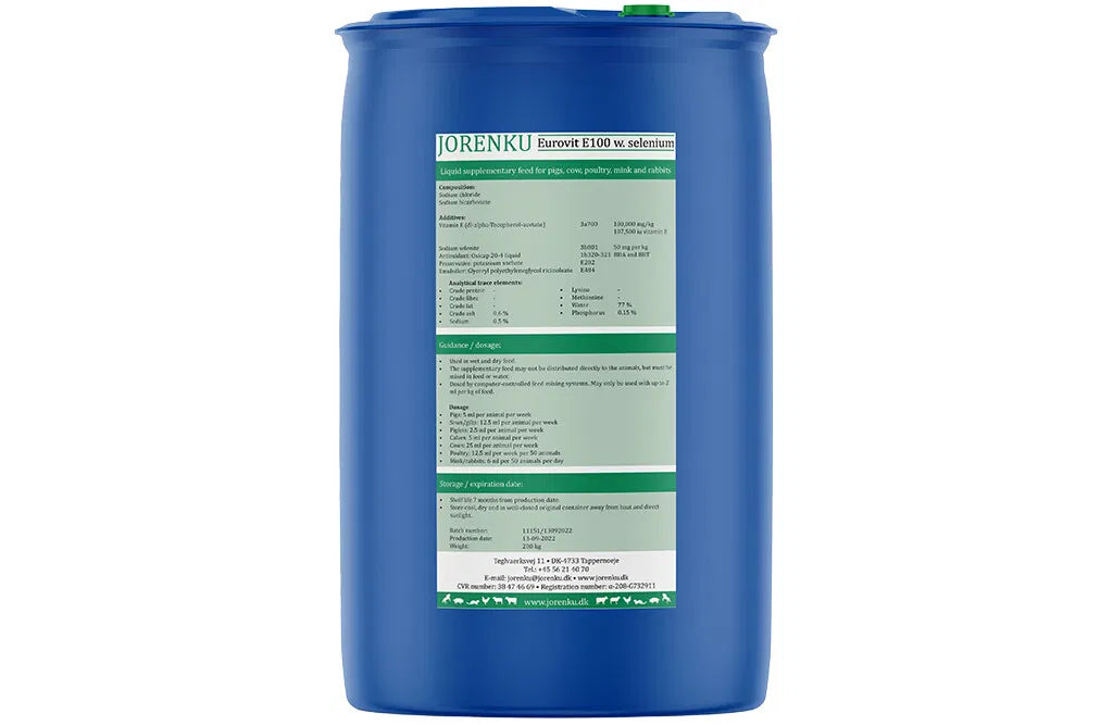 Eurovit E100 vitamintilskud, 200 kg