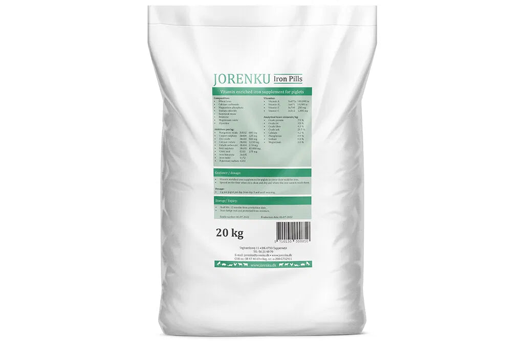 Jernpiller - strøjern, 20 kg
