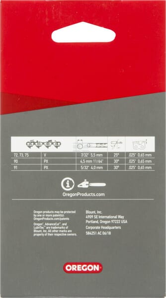 Oregon Savkæde 3/8" 1,3mm 44 DL Halvmejsel