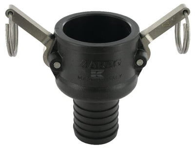 Camlock Type C 1-1/2" slangeende 40 mm polypropylen