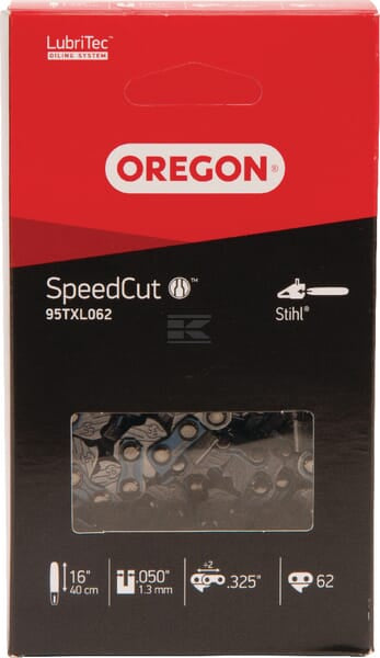 Oregon Savkæde .325" 1,3mm 62 DL Halvmejsel Speedcut