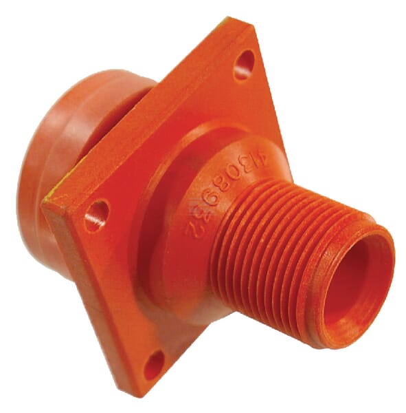 Flangekobling 3/4" han, 55 mm kvadratisk