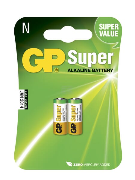 GP Alkaline Batteri LR1 1,5V 2-pak