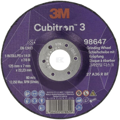 3M Cubitron 3 Slibeskive 125 mm