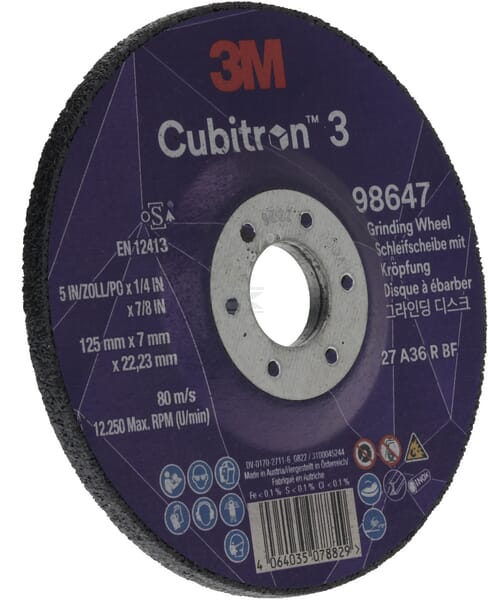3M Cubitron 3 Slibeskive 125 mm