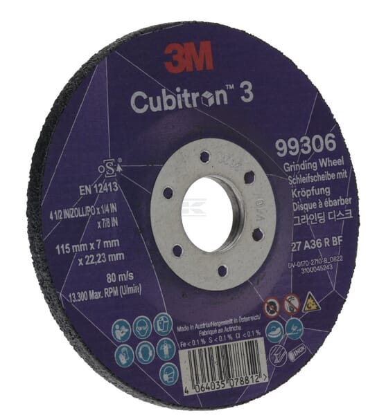 3M Cubitron 3 Slibeskive 115mm