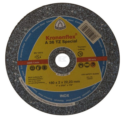 Klingspor Skæreskive 180x2,0x22 mm lige Kronenflex tz