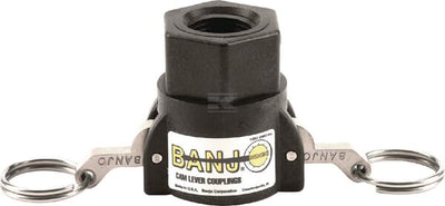 Camlock 3/4" hun x 1/2" NPT hun Banjo