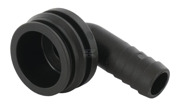 Slangestuds 90° 20 mm han T5