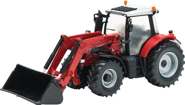 Massey Ferguson 6613 Traktor med Frontlæsser Legetøj
