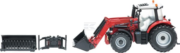 Massey Ferguson 6613 Traktor med Frontlæsser Legetøj