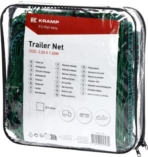 Lastnet til trailer 2,00x1,40 m
