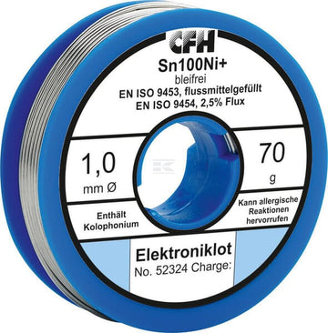 TBi Loddetin 1,0 mm blyfri med flux, 70 g