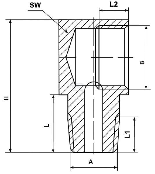 Lincoln Vinkel 90° fittings M6x1K udvendig M10x1 indvendig