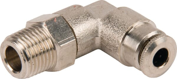 Lincoln Push-in Fitting Ø 4mm, 90° Svirvel, 1/8" Udv. Gevind