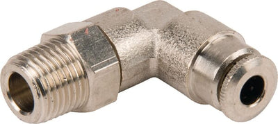 Lincoln Push-in Fitting Ø 4mm, 90° Svirvel, 1/8" Udv. Gevind