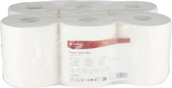 Tork Aftørringspapir, hvid rulle, 1-lags, 21 cm x 275 m