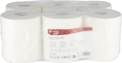 Tork Aftørringspapir, hvid rulle, 1-lags, 21 cm x 275 m