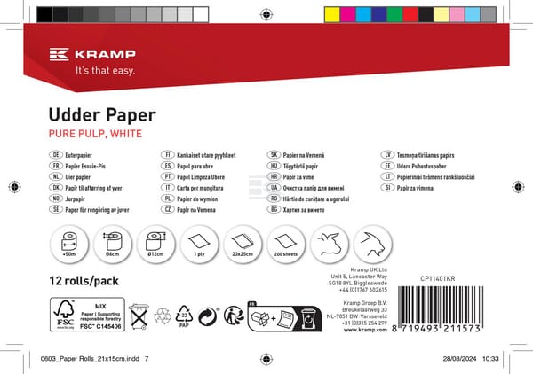 Tork Yverpapir 200 ark 12 ruller