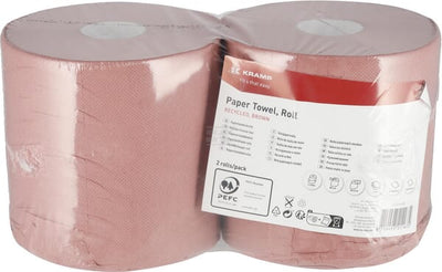 Tork Aftørringspapir, Brun Rulle, 2-lags, 21 cm x 125 m