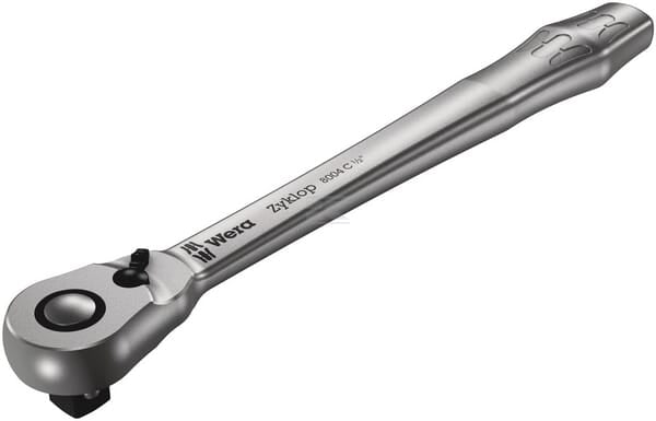 Wera Zyklop Metal-skralde 1/2" med omskiftergreb, 281 mm