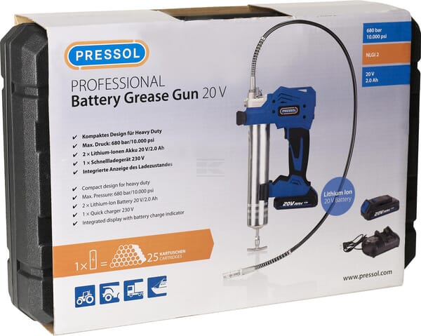 Pressol Akku Fedtpresser 20 V 2 Ah