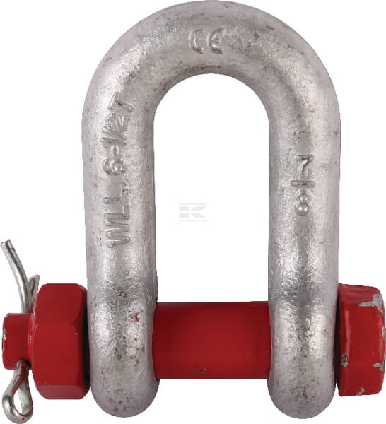 D-sjækel høj styrke 7/8" 6500 kg